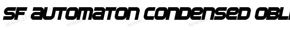 SF Automaton Condensed Oblique字体转换